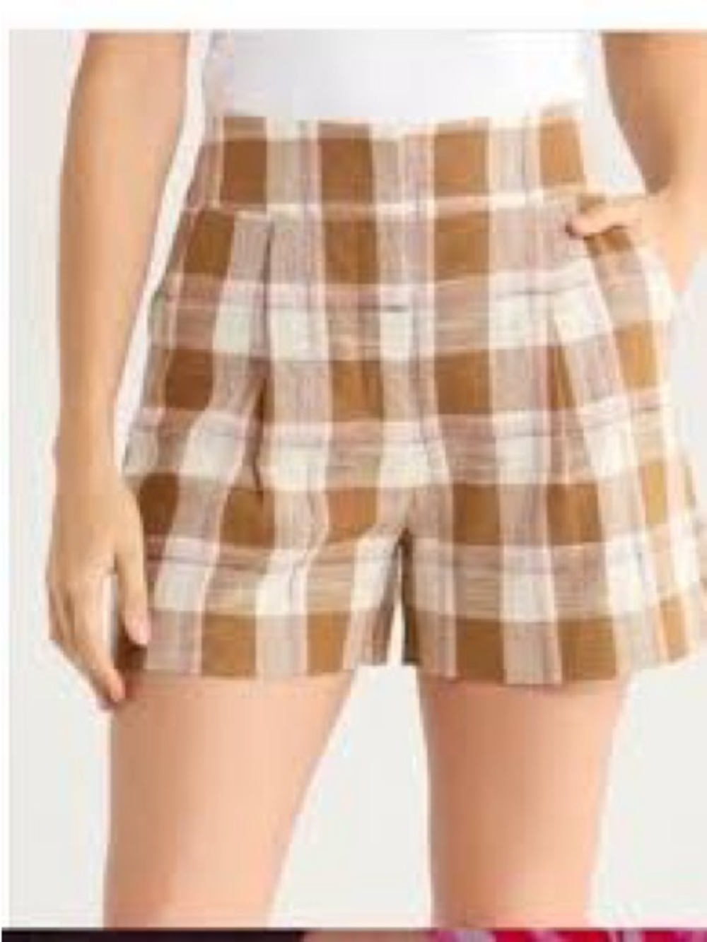 Veronica Beard Haina Pleated Shorts